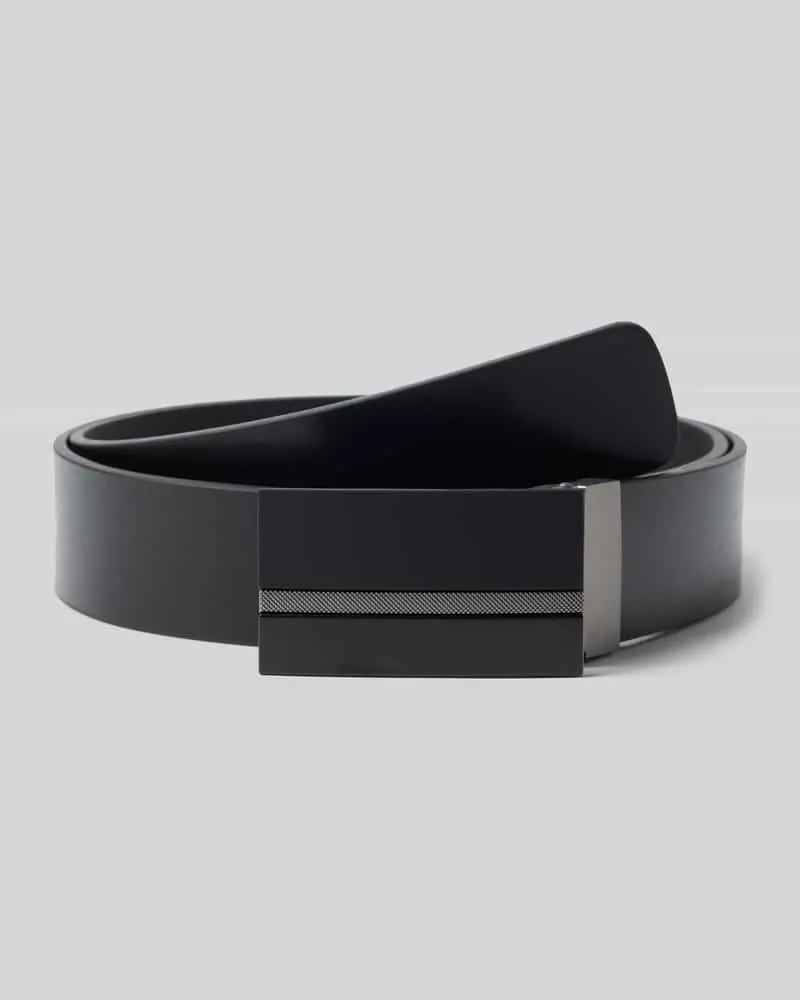 Christian Berg Gürtel mit Pinschließe in unifarbenem Design Black