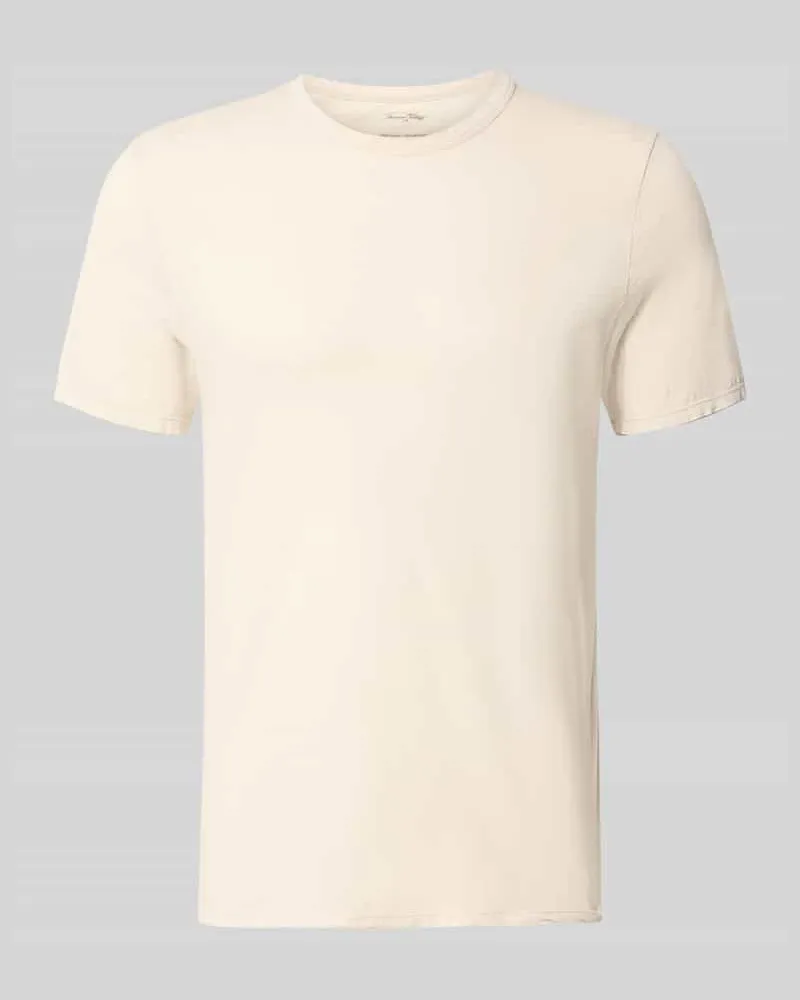American Vintage Regular Fit T-Shirt mit Rundhalsausschnitt Modell 'Devon Ecru