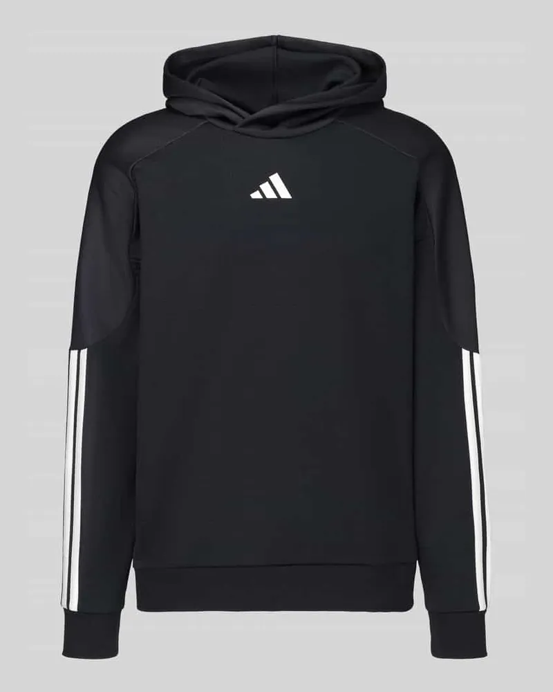 adidas Hoodie mit Logo-Schriftzug hinten Black