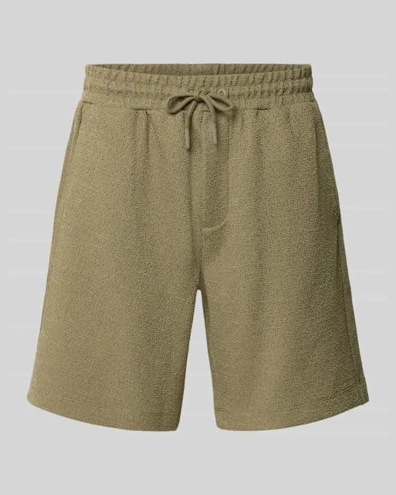 Marc O'Polo Regular Fit Sweatshorts aus Baumwoll-Mix Taupe
