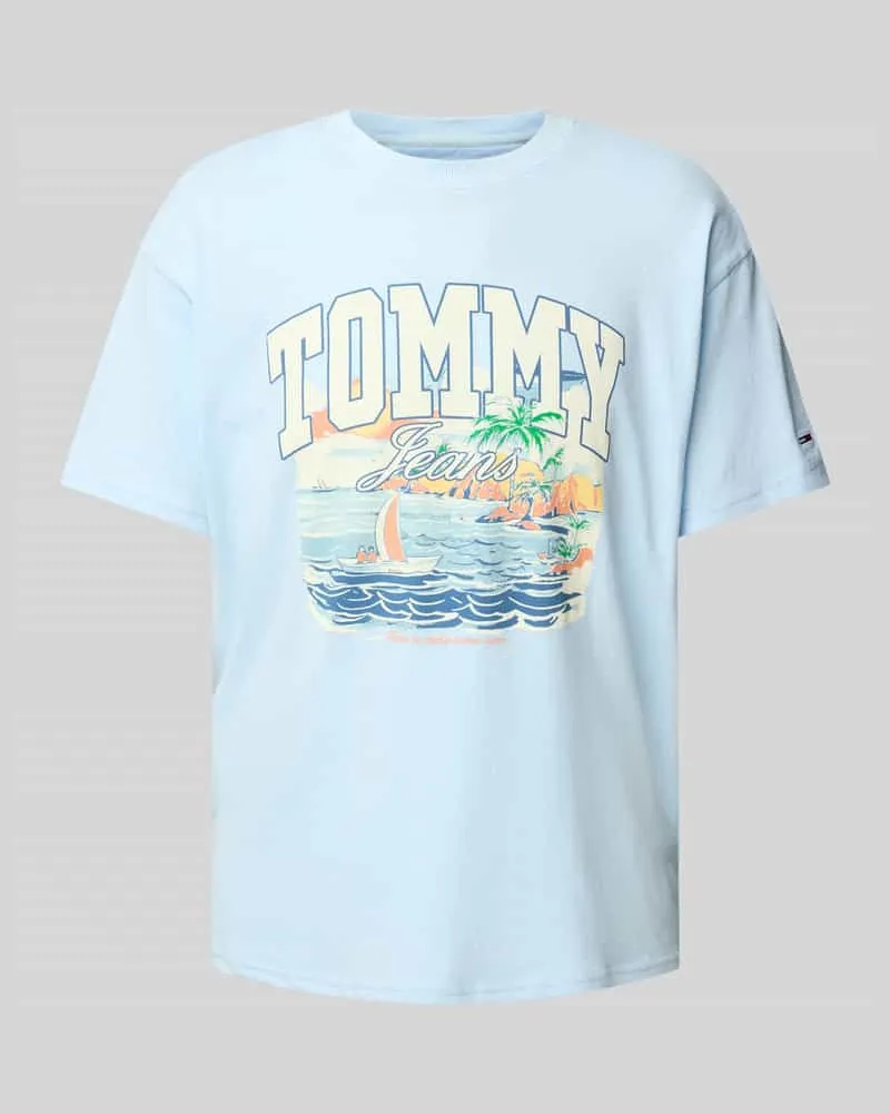 Tommy Hilfiger Relaxed Fit T-Shirt mit Motiv-Print 