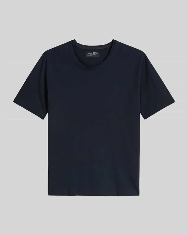 Marc O'Polo Regular Fit T-Shirt aus reiner Baumwolle Marine
