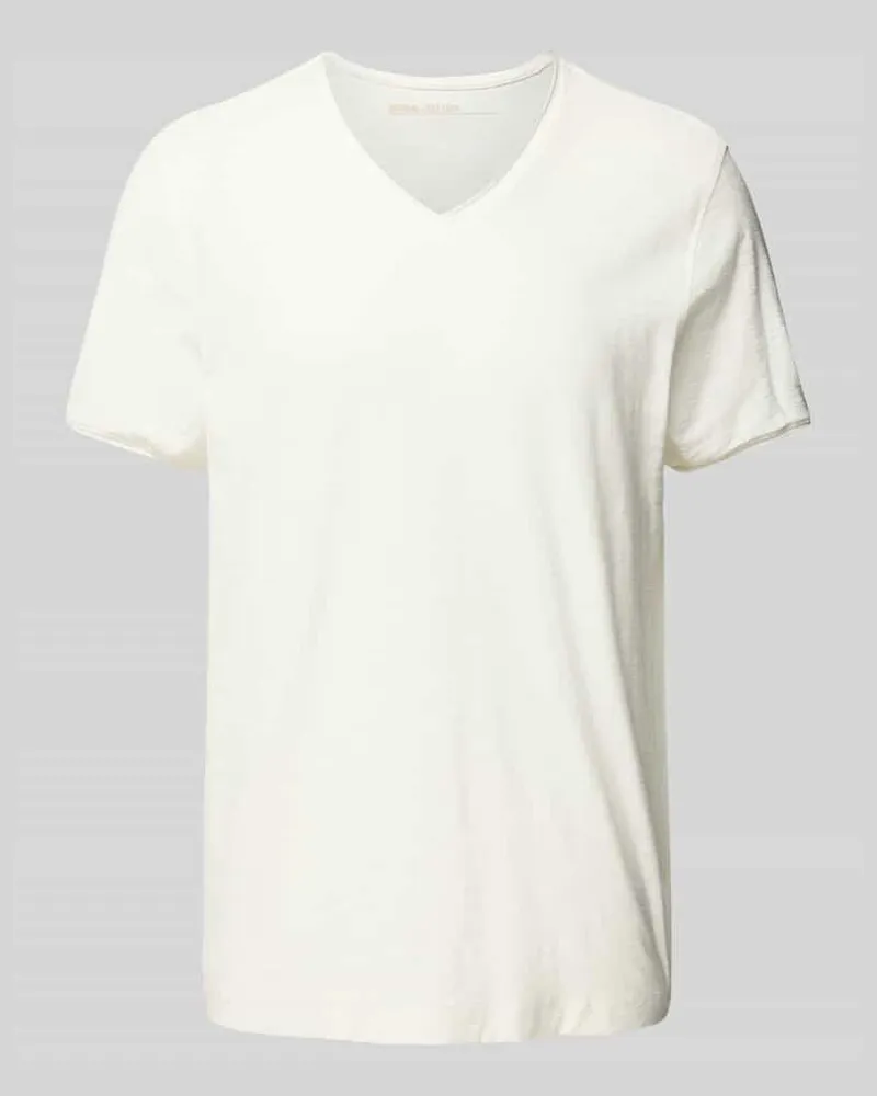 McNeal T-Shirt mit V-Ausschnitt Sand