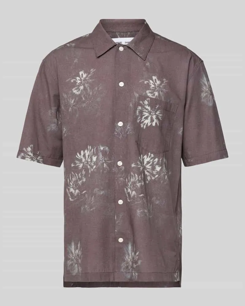 Samsøe & Samsøe Regular Fit Freizeithemd mit 1/2-Arm Modell 'SAAYO Lila