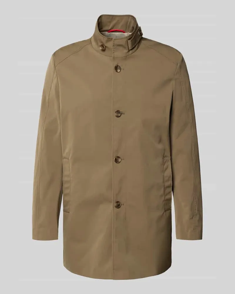 cinque Mantel mit durchgehender Knopfleiste Oliv