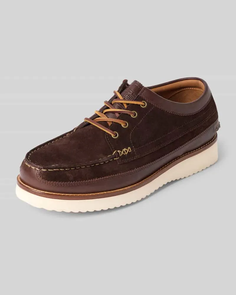 Ralph Lauren Schnürschuhe aus echtem Rindsleder Modell 'RANGER WB Dunkelbraun