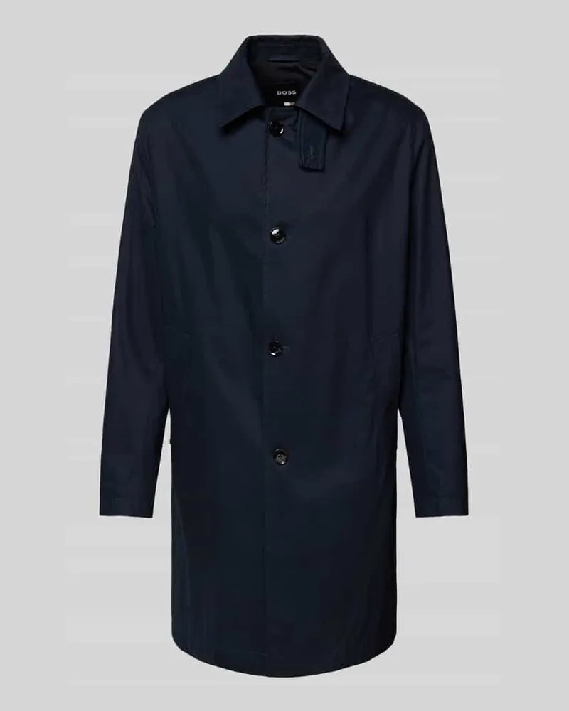 HUGO BOSS Mantel mit Leistentaschen Modell 'Clark Marine