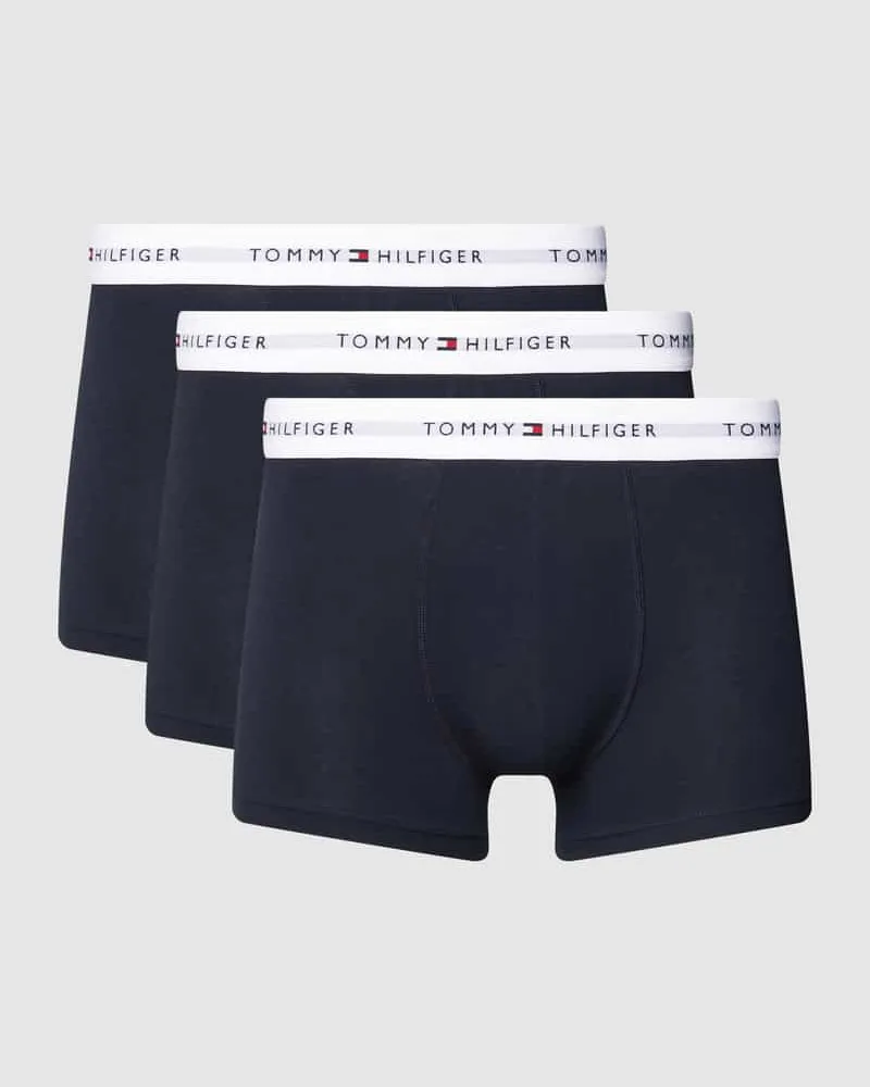Tommy Hilfiger Regular Fit Trunks mit elastischem Label-Bund im 3er-Pack 