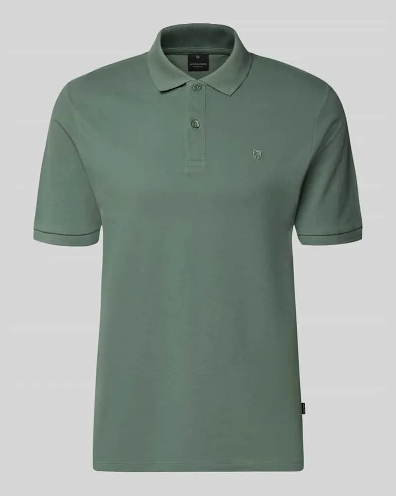 Jack & Jones Slim Fit Poloshirt mit Stitching Khaki