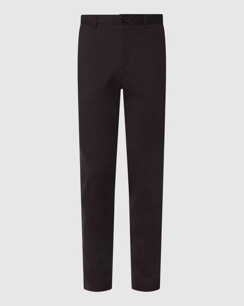 Matinique Tapered Fit Chino mit Stretch-Anteil Modell 'Liam Dunkelbraun