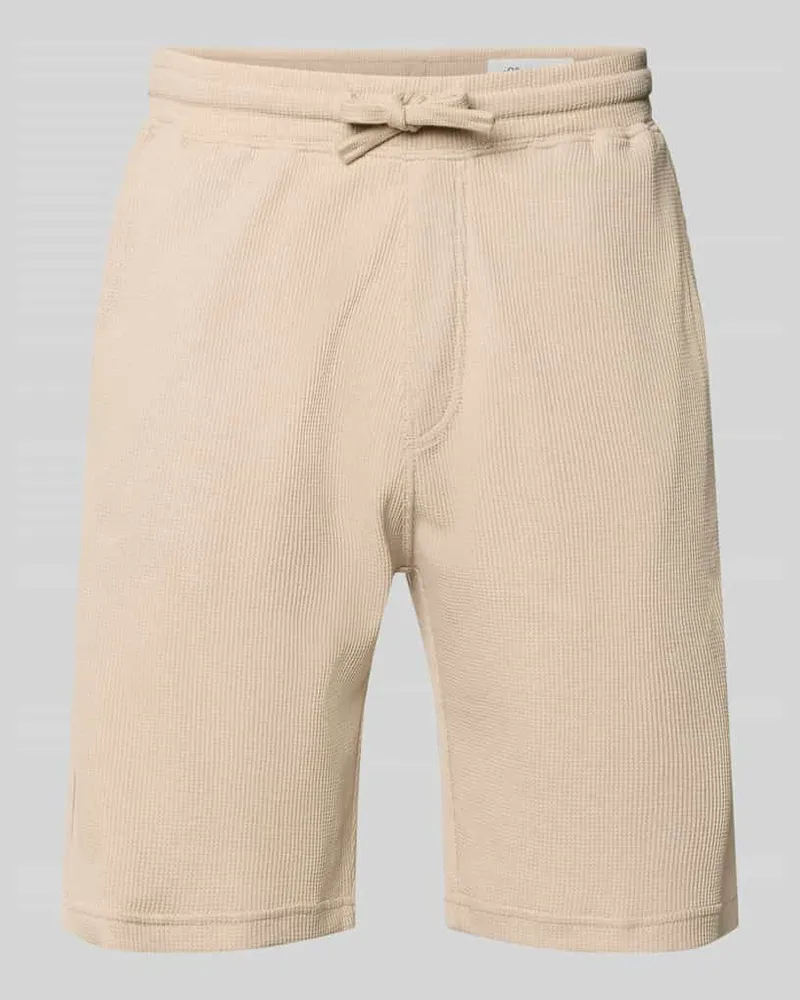 S.Oliver Relaxed Fit Sweatshorts aus Baumwoll-Mix Beige