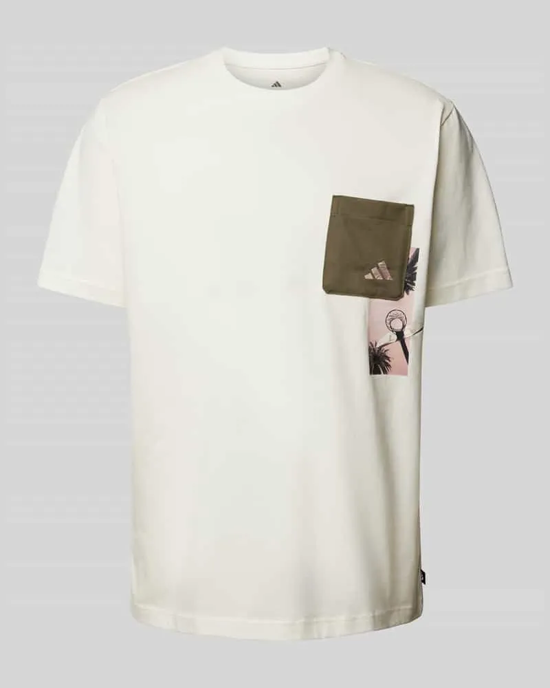 adidas T-Shirt mit Label-Print Modell 'LENS 