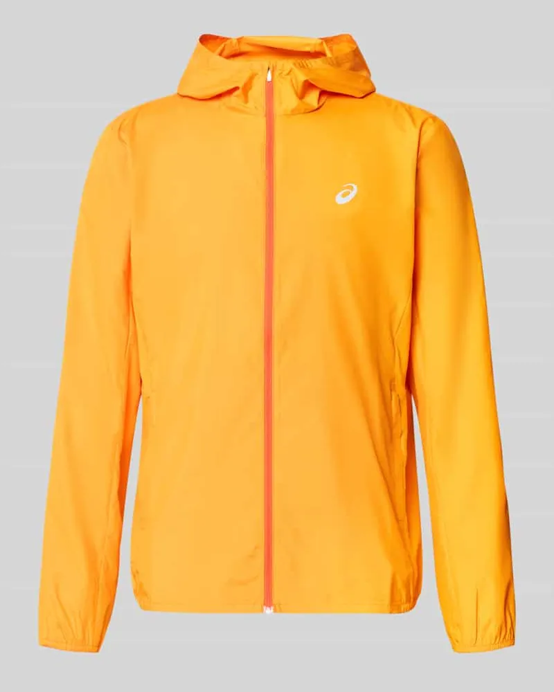 Asics Regular Fit Trainingsjacke mit Logo-Print Modell 'Core Orange