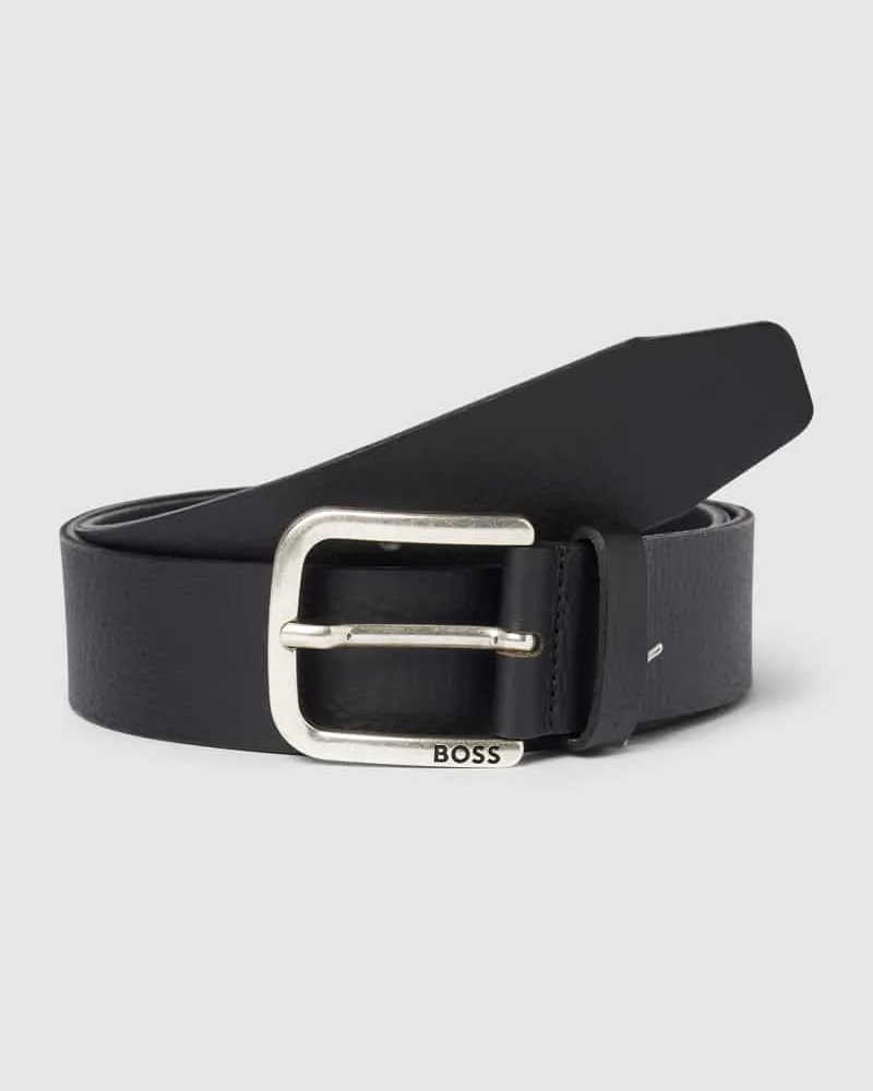 HUGO BOSS Ledergürtel aus echtem Leder Modell 'Janni Black