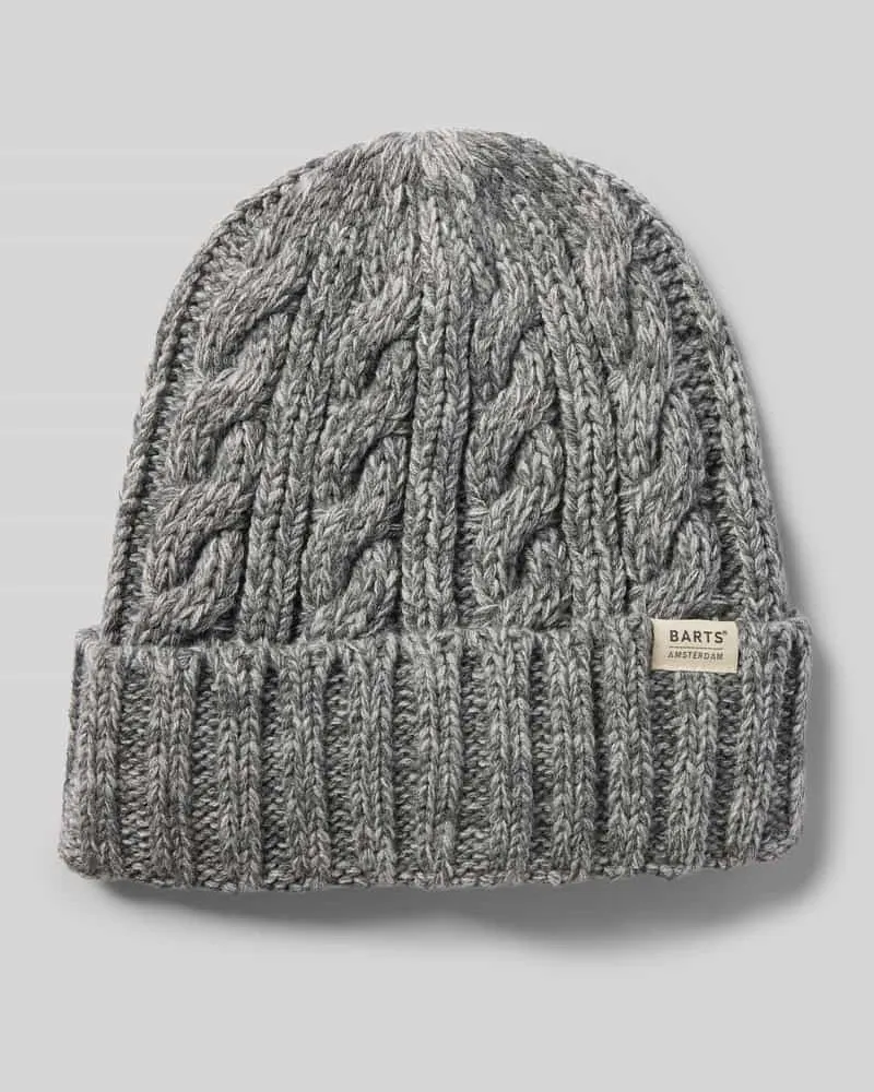 Barts Beanie mit Label-Detail Modell 'Kaen Silber
