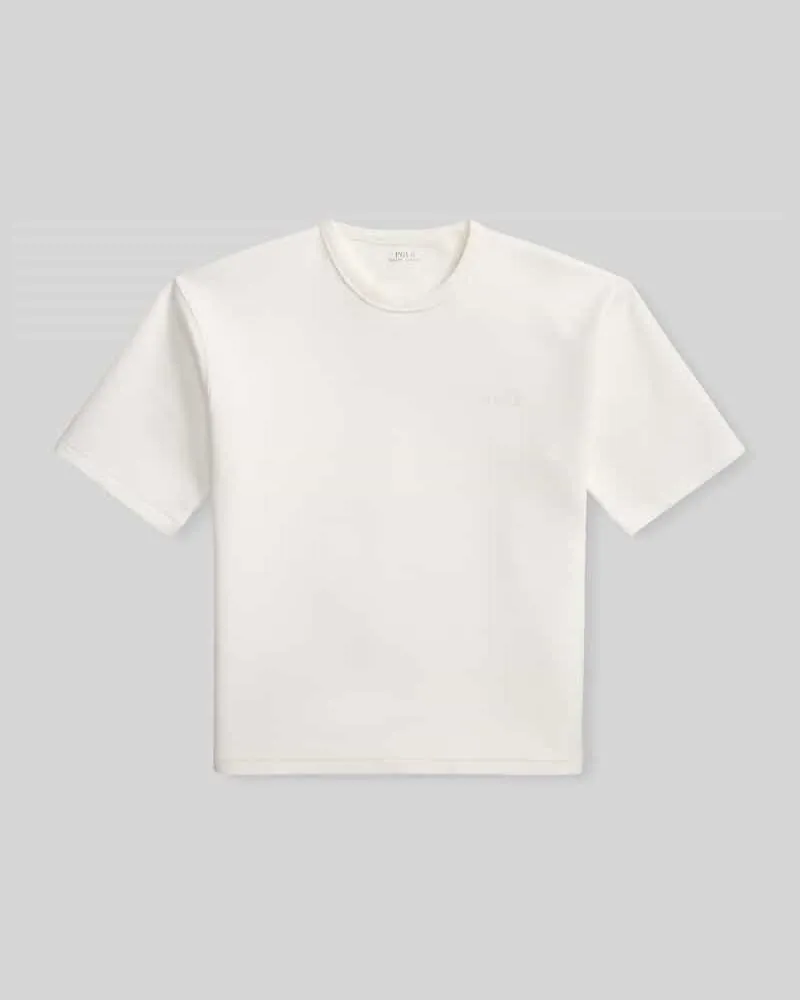 Ralph Lauren Loose Fit T-Shirt aus Baumwoll-Mix Weiss