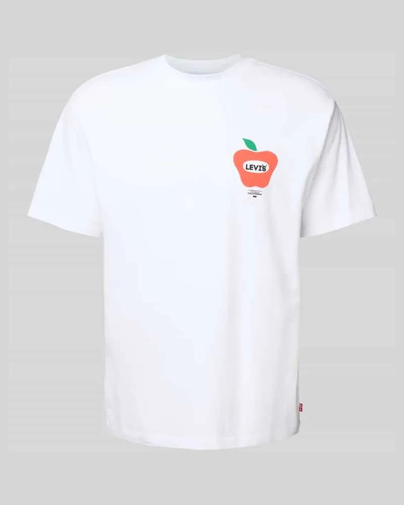 Levi's T-Shirt mit Motiv- und Label-Print 
