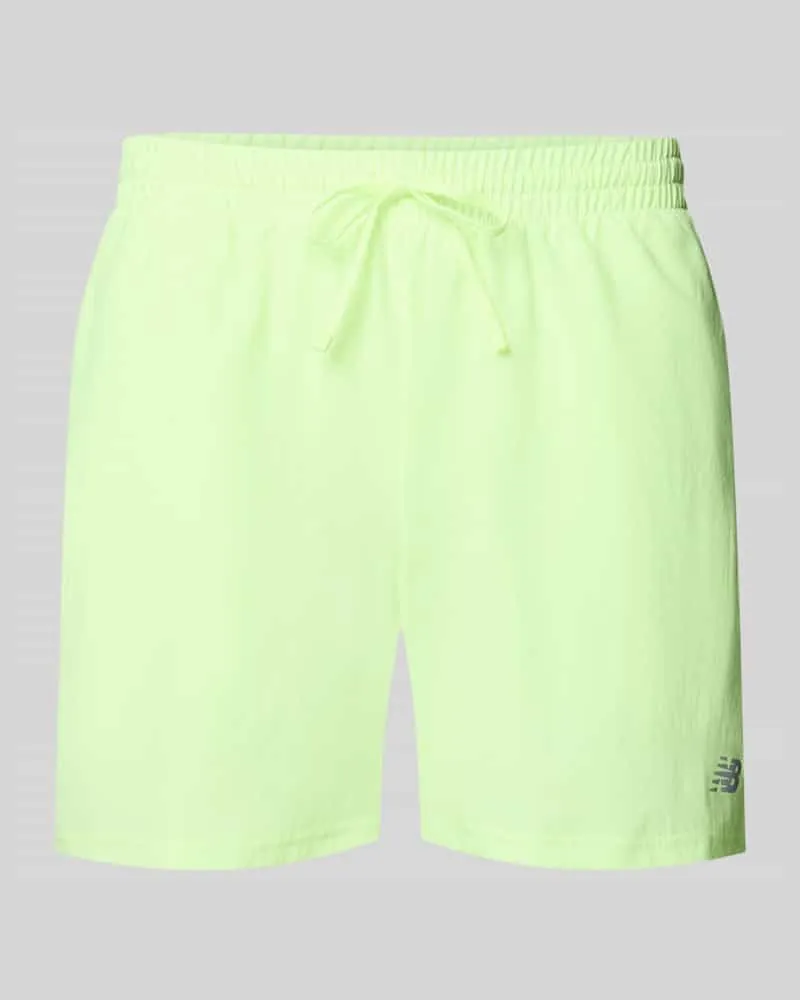 New Balance Shorts mit elastischem Bund und Logo Neon