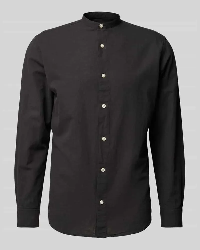 Jack & Jones Slim Fit Freizeithemd mit Leinen-Anteil Modell 'BREEZE 