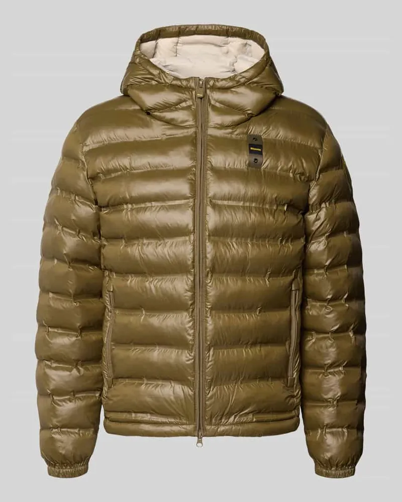 Blauer Steppjacke mit Zweiwege-Reißverschluss Modell 'CHARLES Oliv