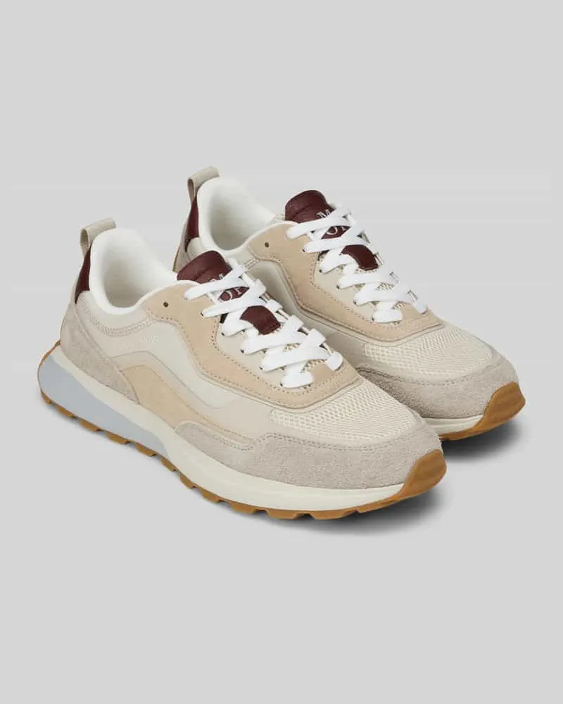 Marc O'Polo Low Top Sneaker aus echtem Leder Beige