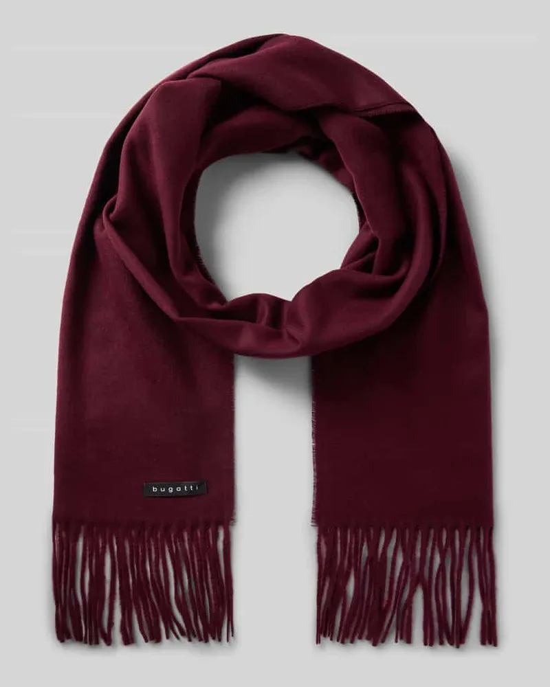 Bugatti Schal mit Fransen Bordeaux