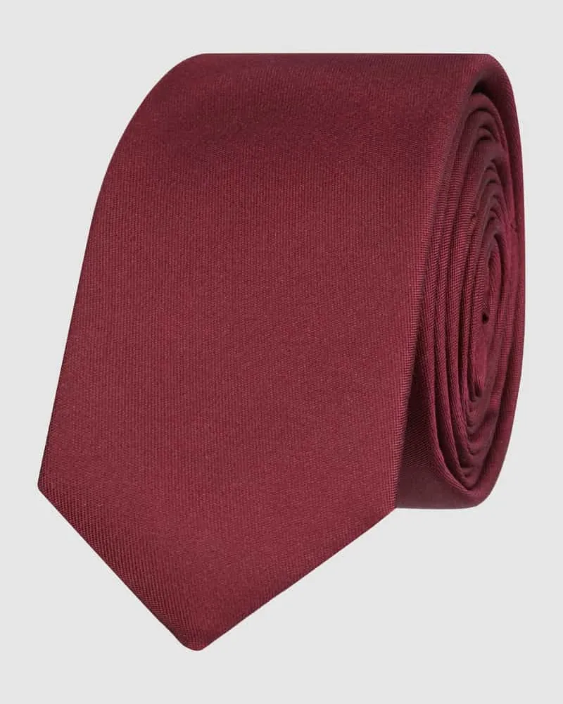 Monti Krawatte aus reiner Seide (5 cm Bordeaux