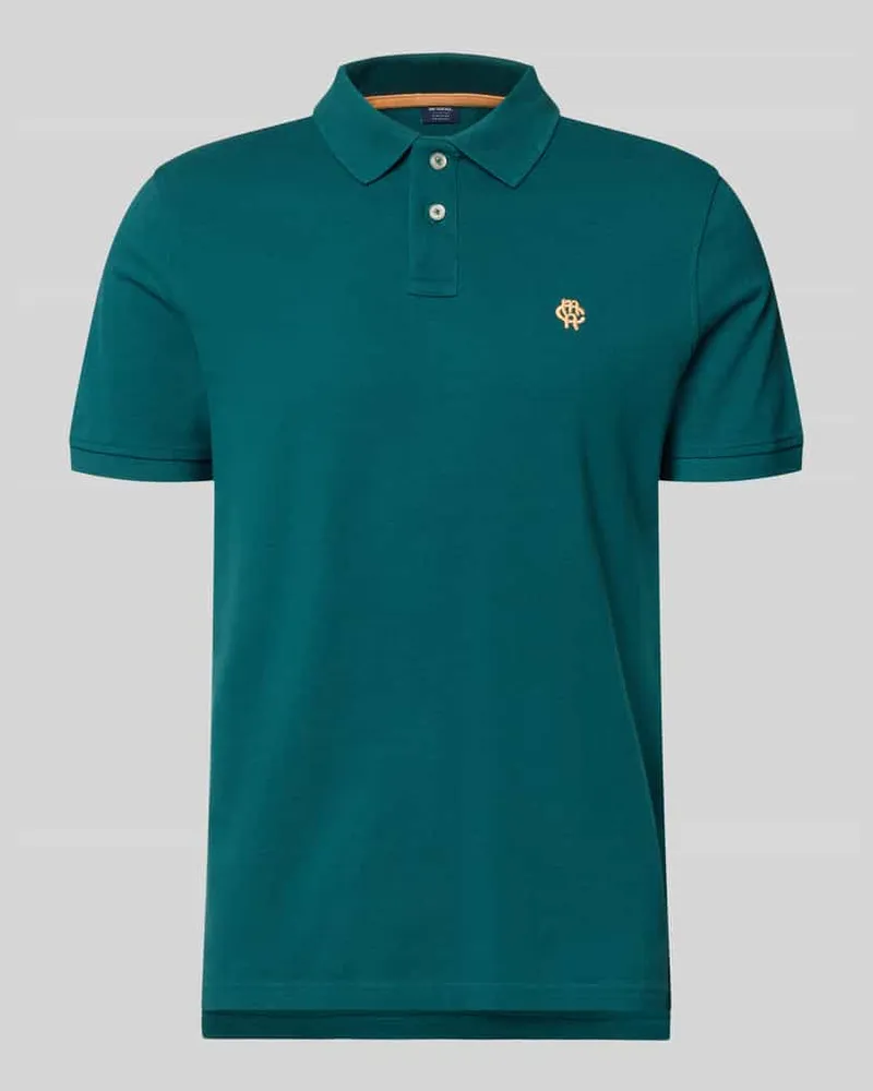 McNeal Slim Fit Poloshirt mit Label-Stitching Bottle