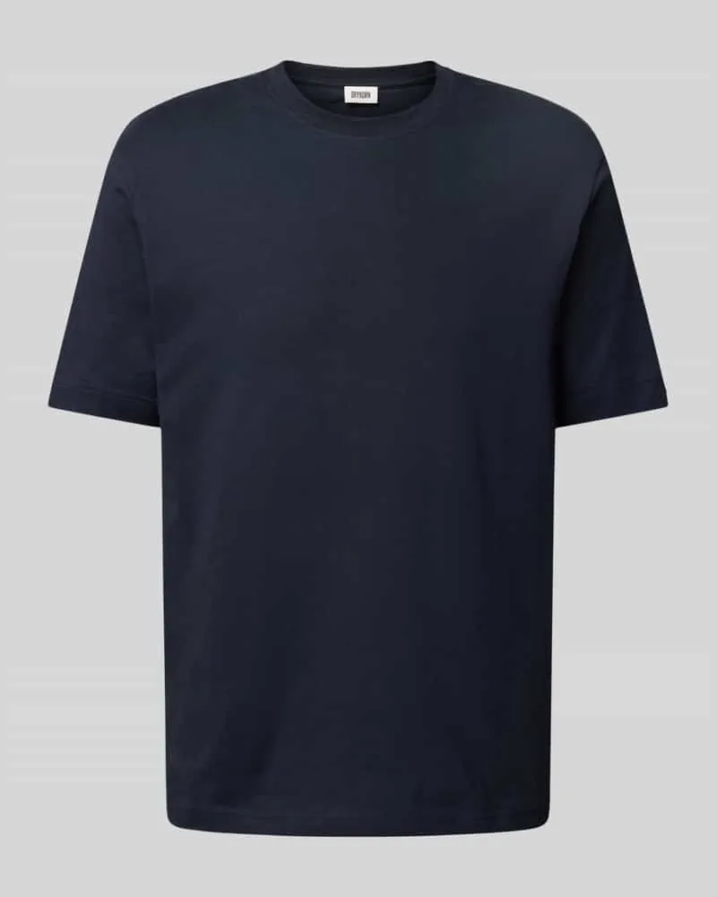 Drykorn T-Shirt mit geripptem Rundhalsausschnitt Modell 'RAPHAEL 