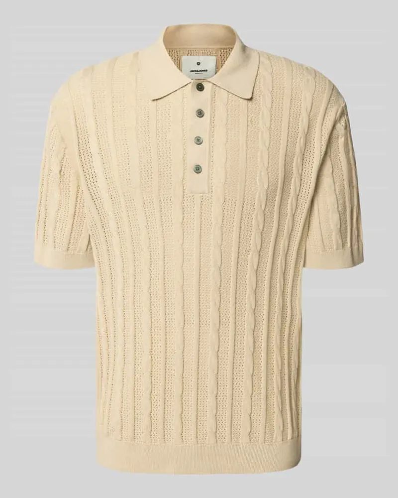 Jack & Jones Poloshirt in Strick-Optik Modell 'MASON 
