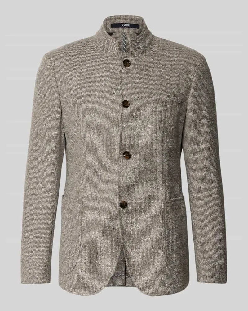 JOOP! Regular Fit Sakko mit Stehkragen Modell 'Hiro Beige