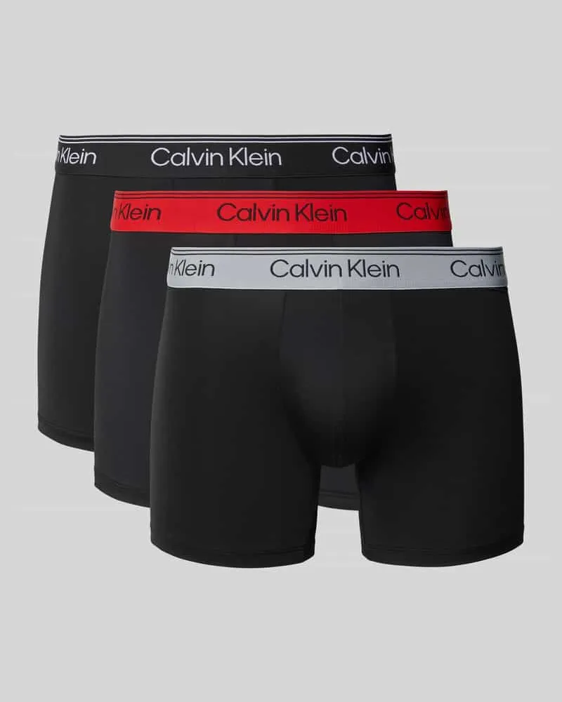 Calvin Klein Trunks mit elastischem Bund im 3er-Pack Black