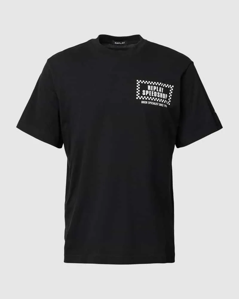 Replay T-Shirt mit Label-Print 