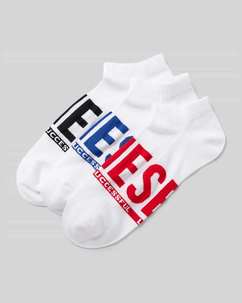 Diesel Socken mit Label-Print im 3er-Pack 