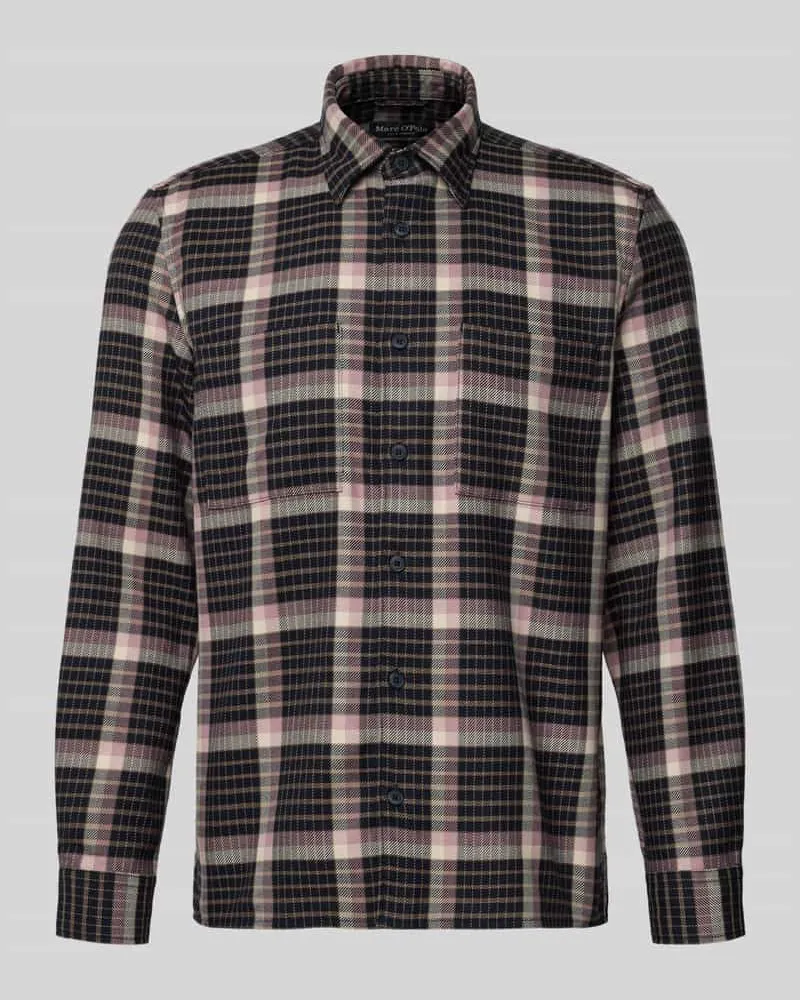 Marc O'Polo Regular Fit Freizeithemd aus reiner Baumwolle Altrosa