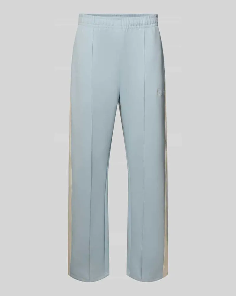 Karl Kani Straight Fit Sweatpants mit Logo-Stitching Hellblau