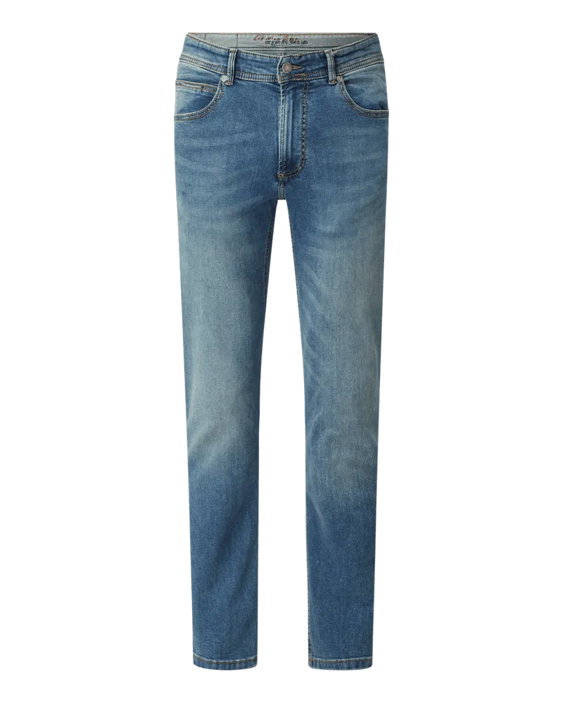 Christian Berg Straight Fit Jeans mit Brand-Detail 