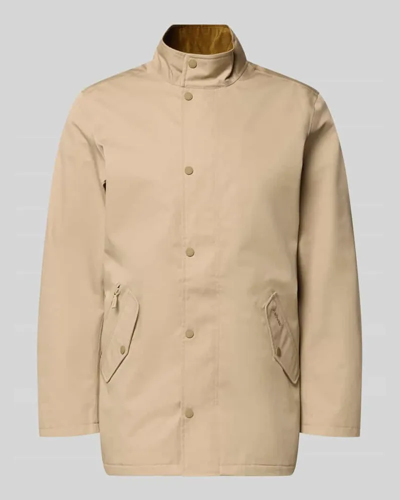 Barbour Regular Fit Funktionsjacke mit Zweiwege-Reißverschluss Stein