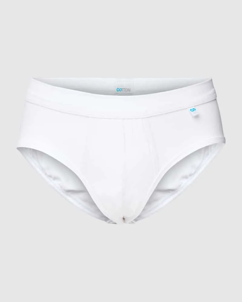 Schiesser Slip mit Teilungsnähten Modell 'Long Life Cotton Midi-Slip 