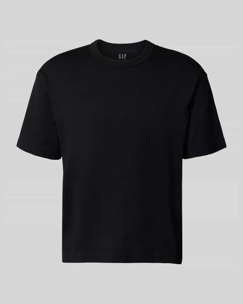 GAP Cropped T-Shirt mit Rundhalsausschnitt Black
