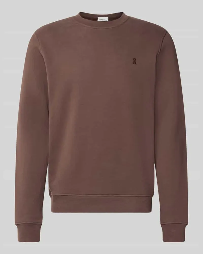 Armedangels Regular Fit Sweatshirt aus reiner Baumwolle Modell 'BAARO Schoko