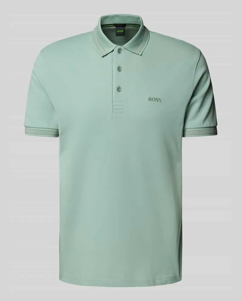 HUGO BOSS Regular Fit Poloshirt mit Label-Stitching Modell 'PADDY 