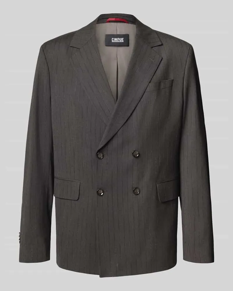 cinque Relaxed Fit Sakko mit Viskose-Anteil Modell 'Double Dunkelbraun