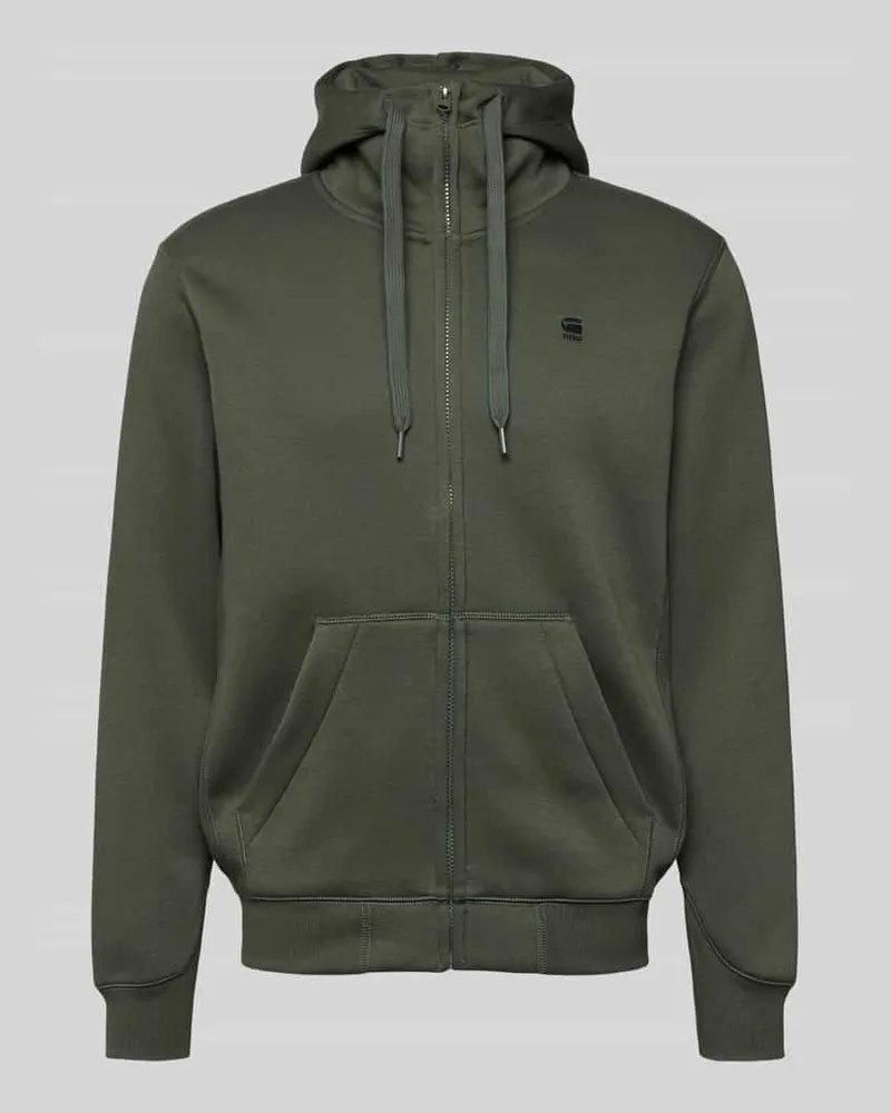 G-STAR RAW Sweatjacke mit Stehkragen Modell 'Premium core Anthrazit