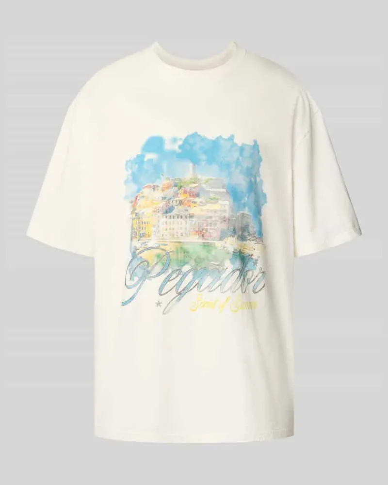 PEGADOR Oversized T-Shirt mit Label-Print 