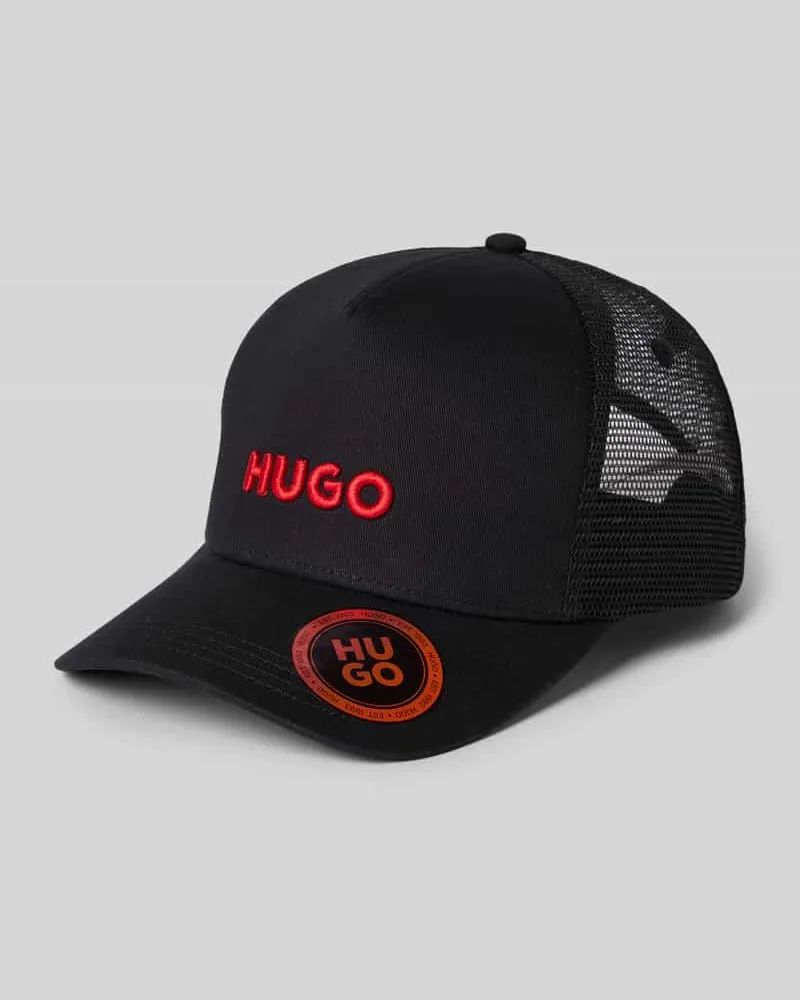 HUGO BOSS Basecap aus reiner Baumwolle Modell 'MARSEL Black