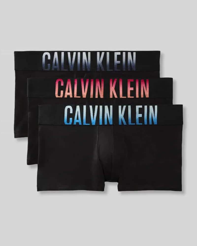Calvin Klein Trunk aus Baumwoll-Mix im 3er-Pack Black