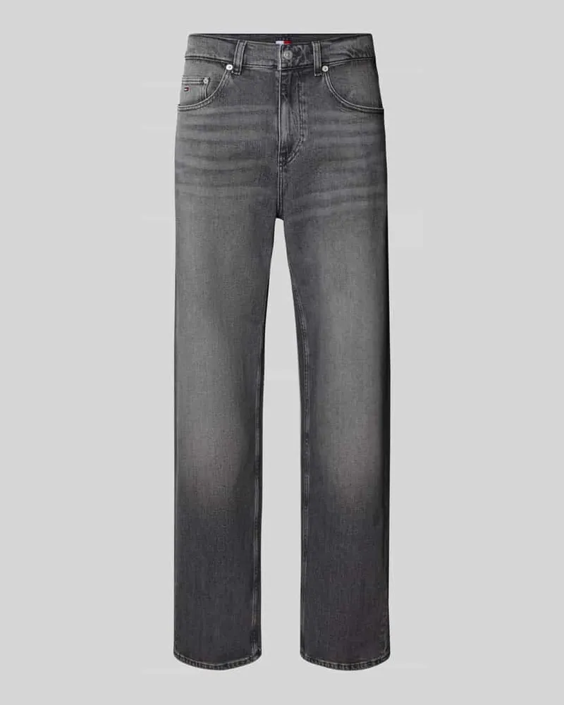 Tommy Hilfiger Loose Fit Jeans aus Baumwoll-Mix Mittelgrau