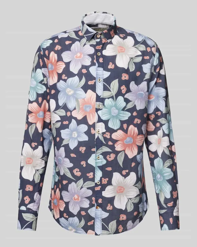 colours & sons Regular Fit Freizeithemd mit Kentkragen 