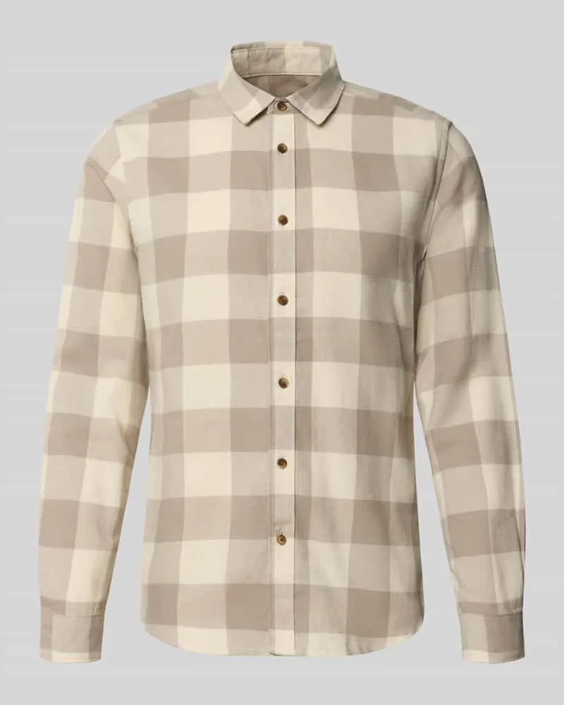 Only & Sons Slim Fit Freizeithemd aus reiner Baumwolle Modell 'GUDMUND Weiss
